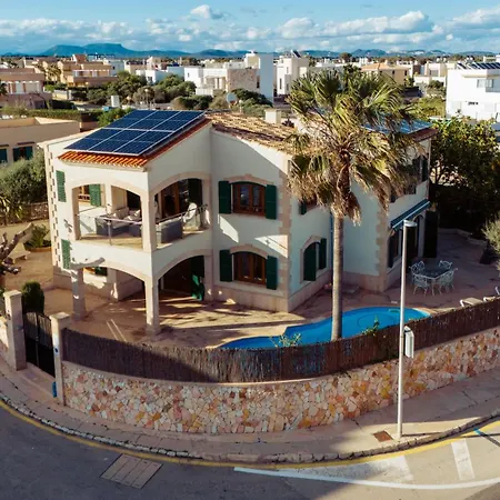Апартаменты Mallorca Haus Mit Pool Direkt Am Es Trenc, Bootstour Moeglich *